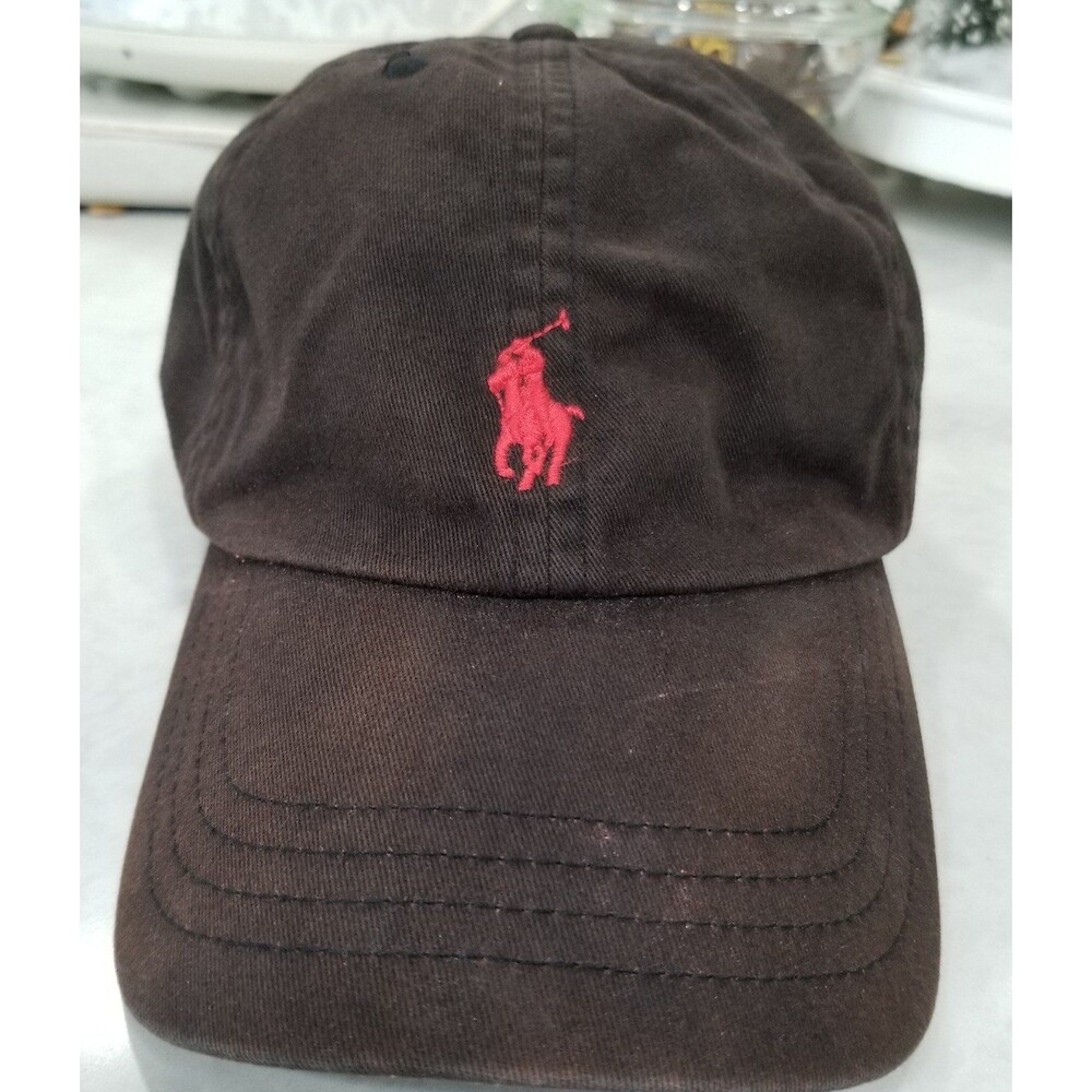 Polo by Ralph Lauren Black Cap with Red Logo Kids Size